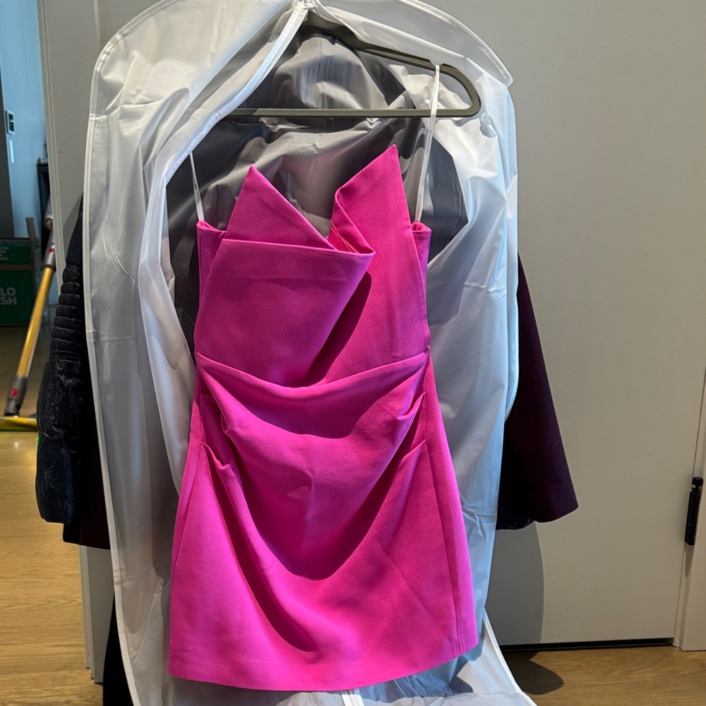 Roland Mouret Vibrant Pink Mini Dress
